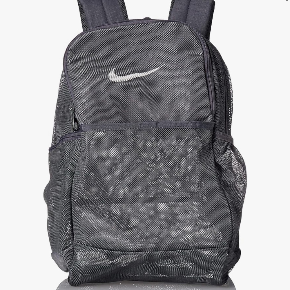 Nike Gray Backpack Durable Athletic Design